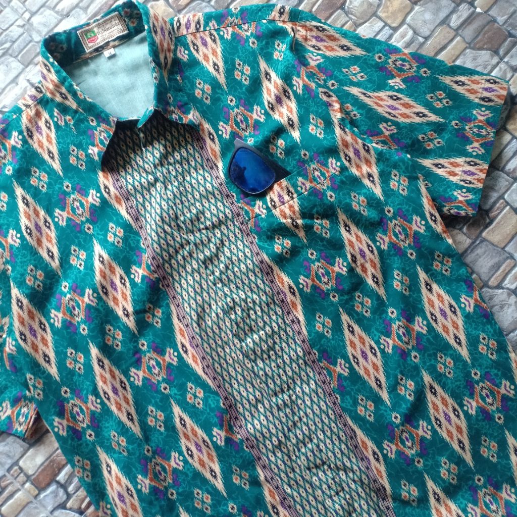 Kemeja Batik pria full motif original branded preloved