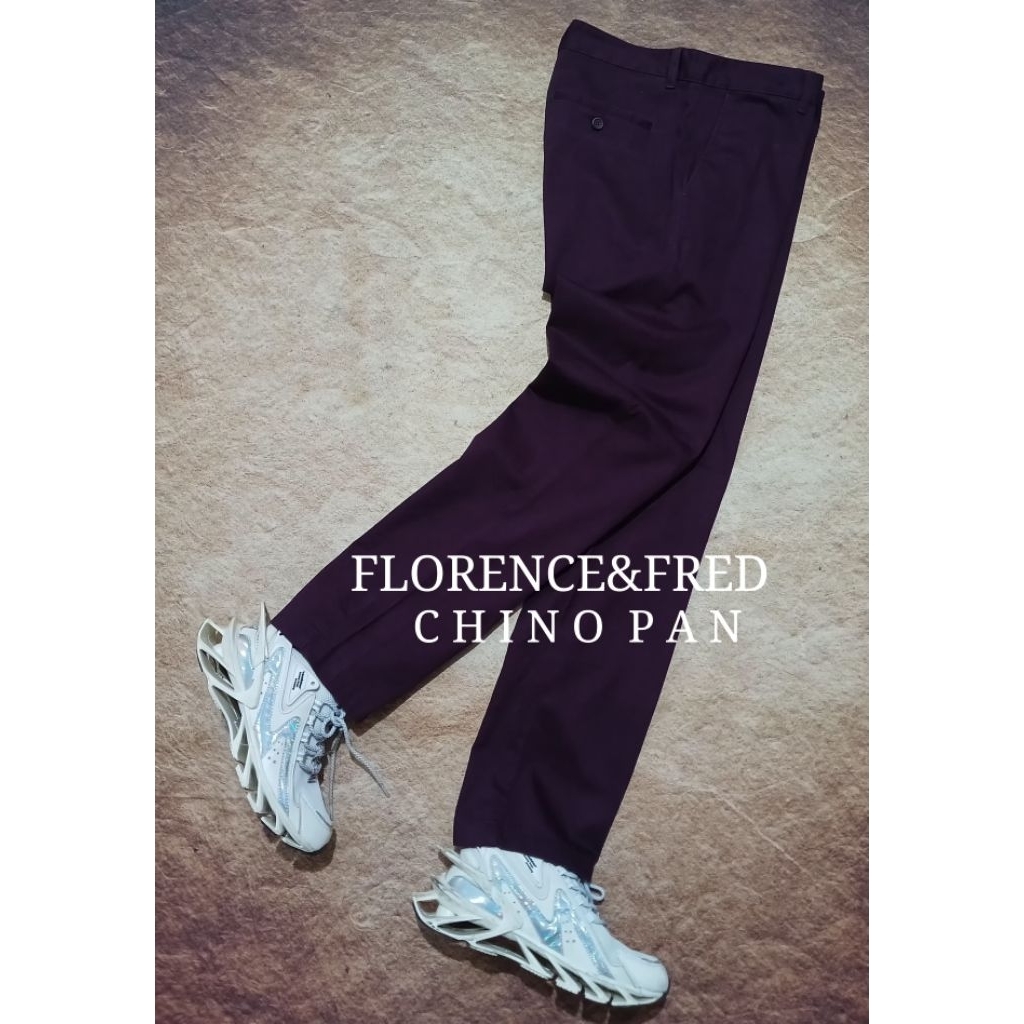 celana chinos FLORENCE&FRED model fit standar bekas pakai recomend