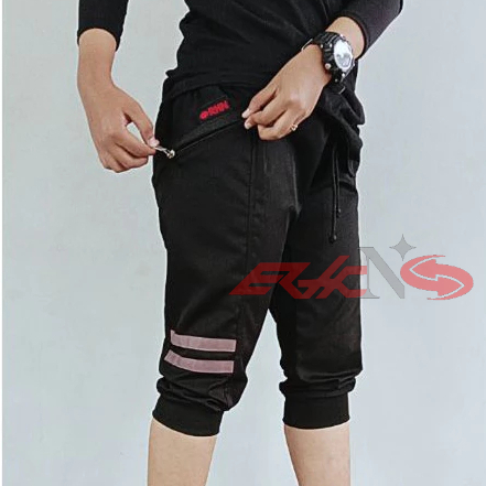 Celana chino celana jogger 3/4 pendek pria
