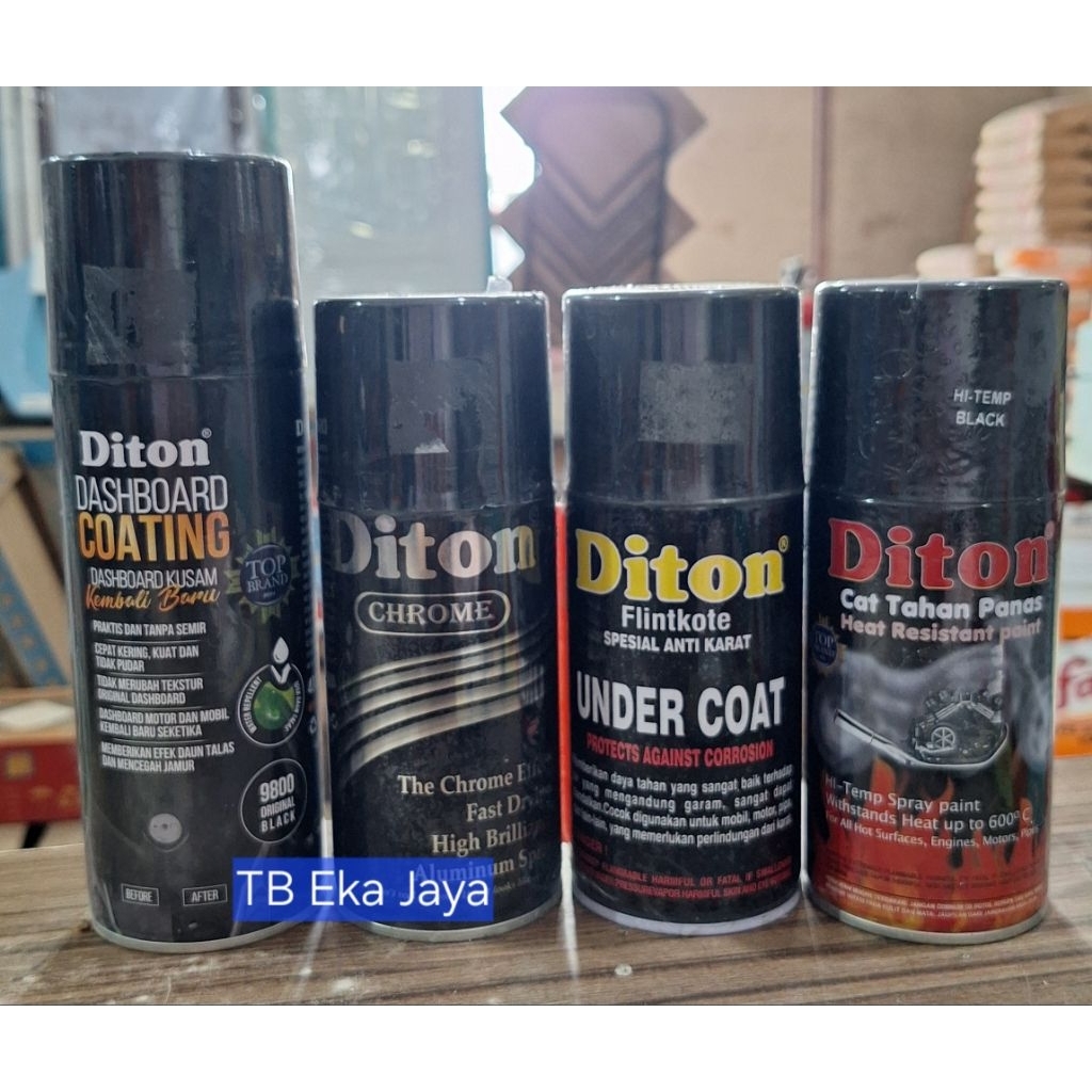 Diton Cat Spray Coating, Chrome, Flintkote Anti Karat, Heat Resistant Tahan panas
