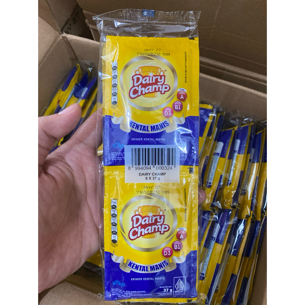 DAIRY CHAMP SUSU KENTAL MANIS SACHET 6S