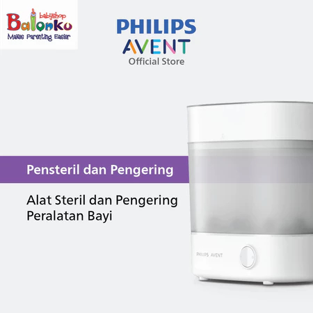 Philips Avent | Sterilizer & Dryer Premium | Alat Steril & Pengering Peralatan Bayi | SCF293/00
