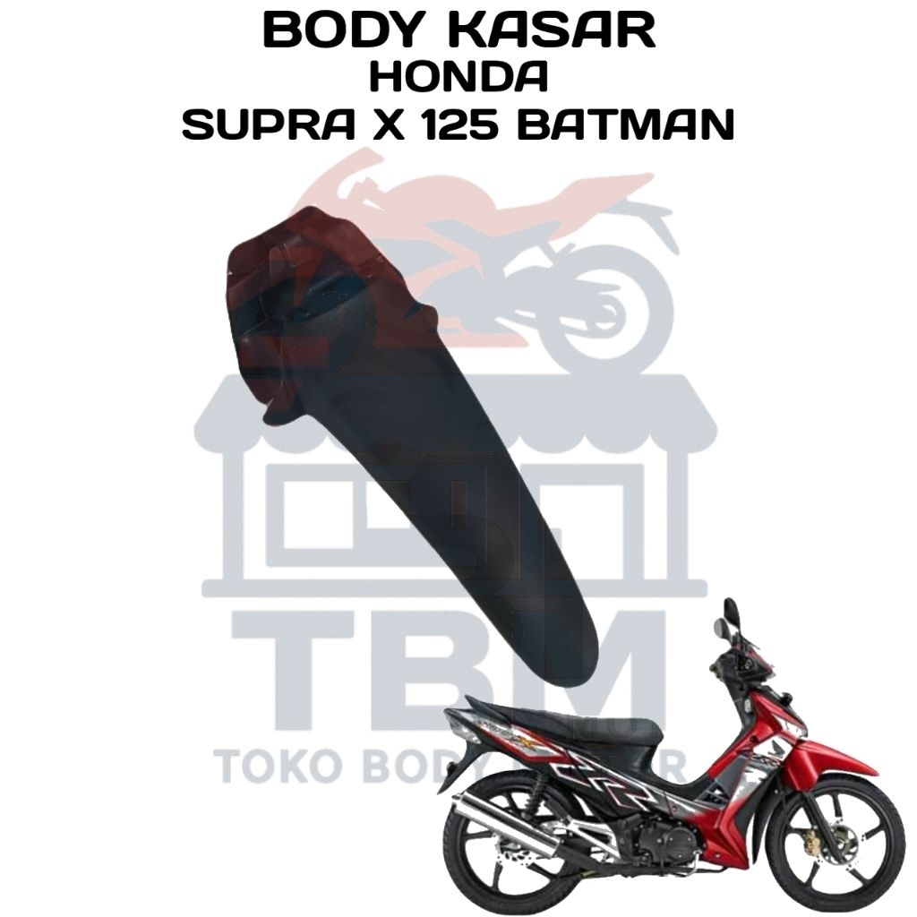 Spakbor Depan Bagian Belakang Supra X 125 Batman Cover Bodi Honda Supra 125 batman Batok spakbor sle