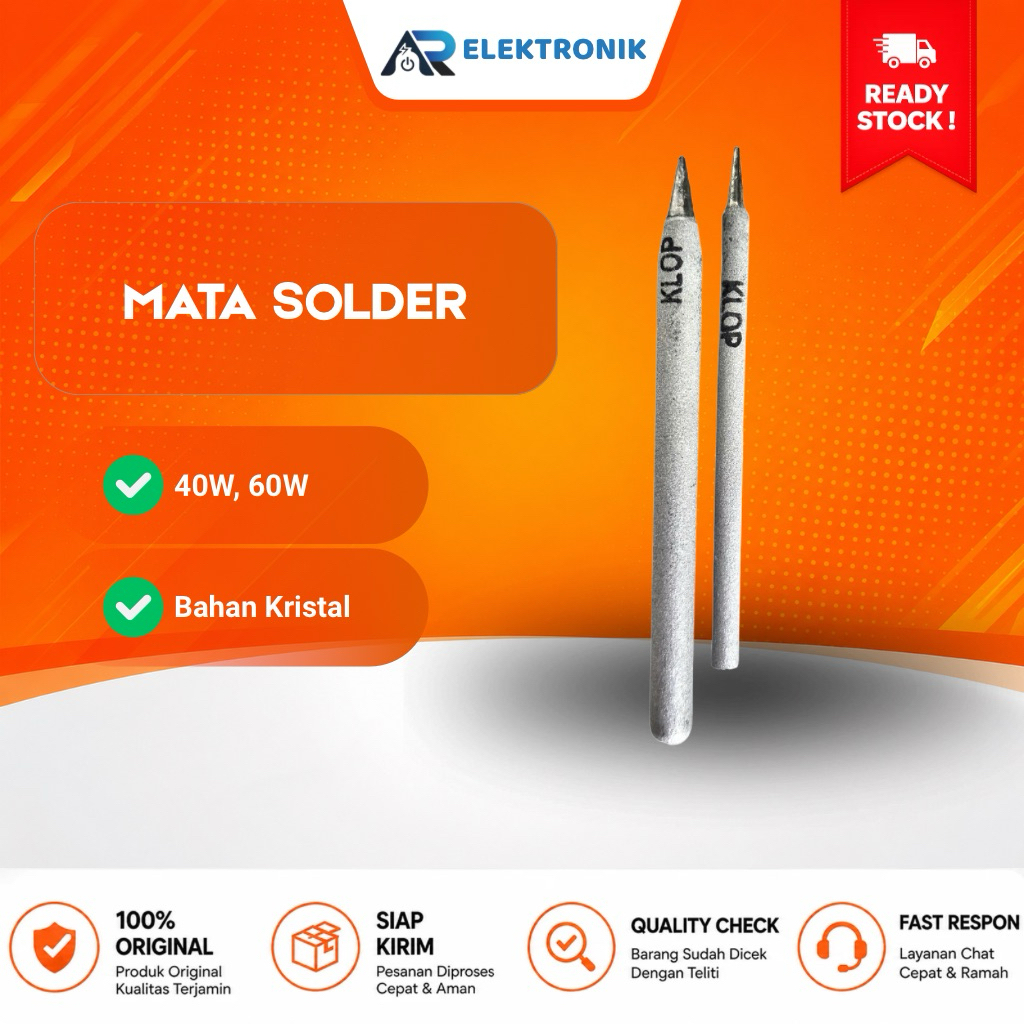 Mata Solder 40 Watt 60 Watt Ujung Solder 40 Watt 60 Watt Lubang Kecil dan Lubang Besar