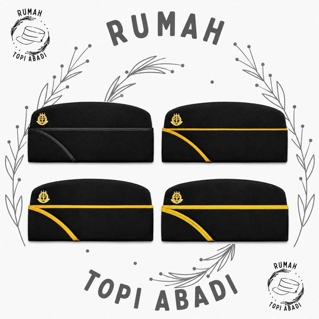 TOPI MUT KEJAKSAAN COWOK + PIN