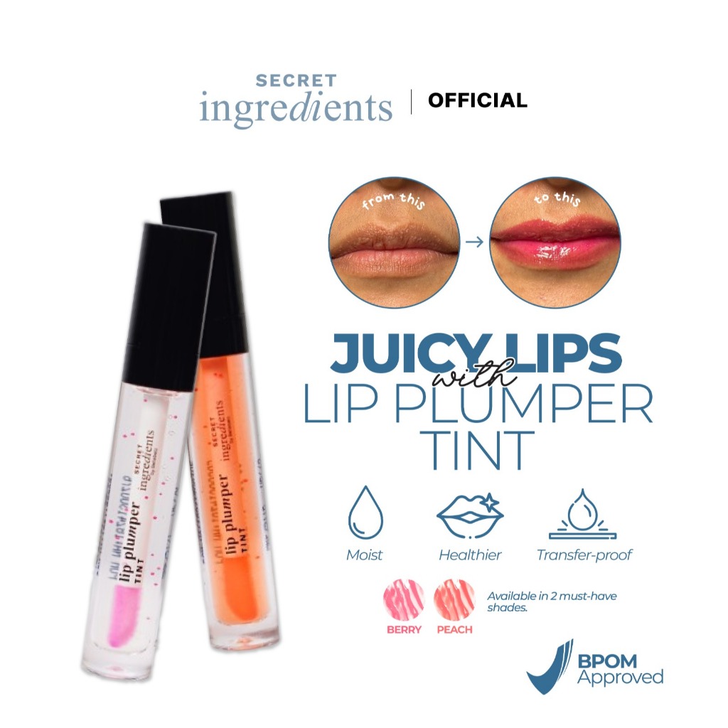 Secret Ingredients Lip Plumper Tint Bikin Bibir Plumpy Lembab Cerah Merona dalam 1 Oles | Lip Serum 