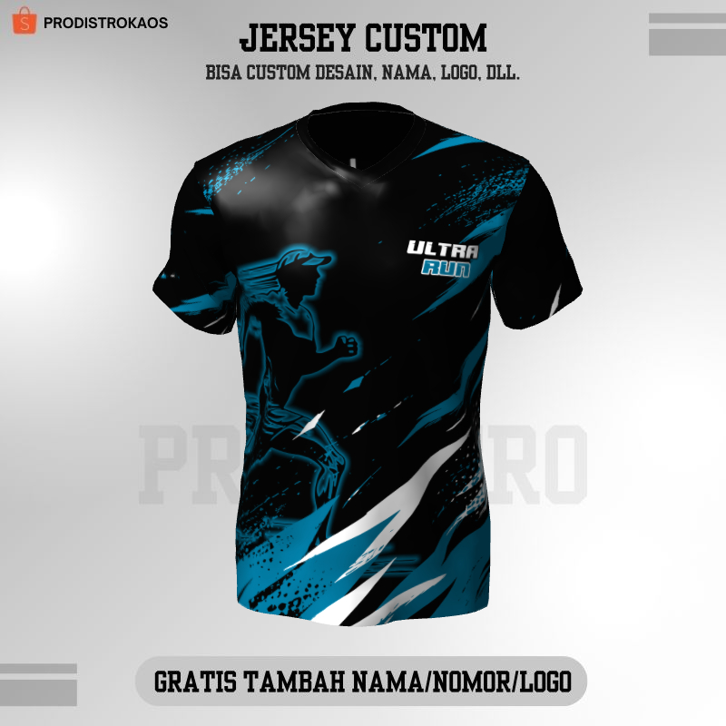 Kaos Jersey Trail Ultra Run Jersey Pelari Bisa Custom - 47