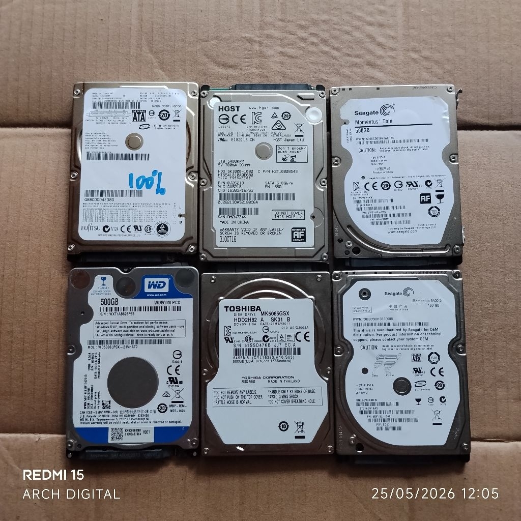 HDD 2.5INCH Laptop Notebook PS2 PS3 PS4 PS5 160GB 320GB 500GB 160GB 250GB NORMAL SECOND