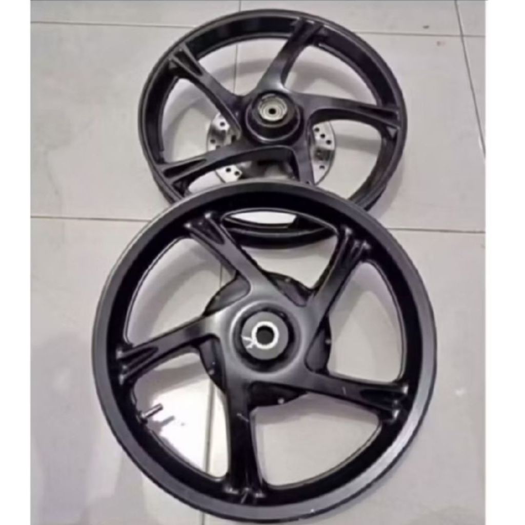 Velg Depan Belakang Tapak Lebar Mio M3 Soul GT 125 Mio S Ori Seken Copotan