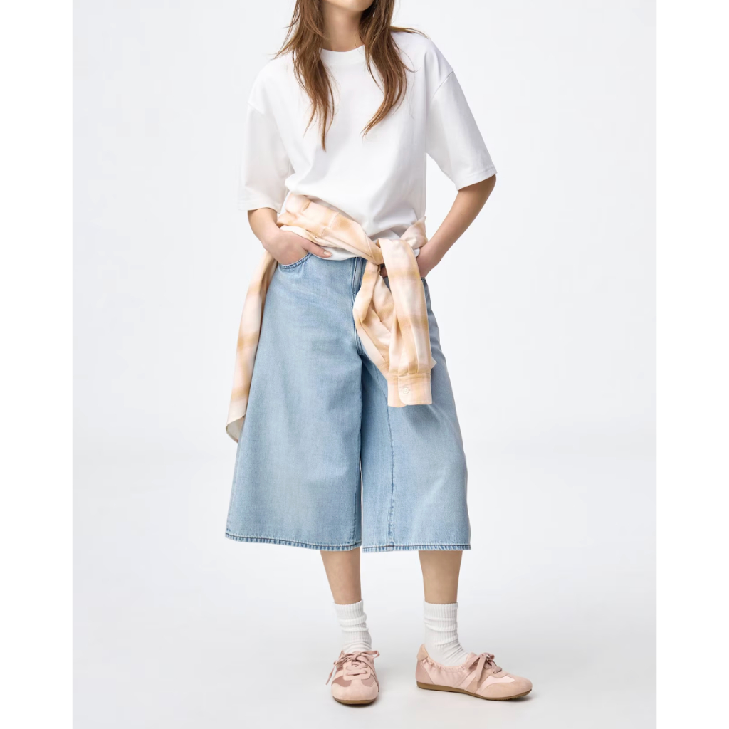 Woment JOZ OS+EC Short Pants GU Po Japan/Celana Pendek Denim Wanita