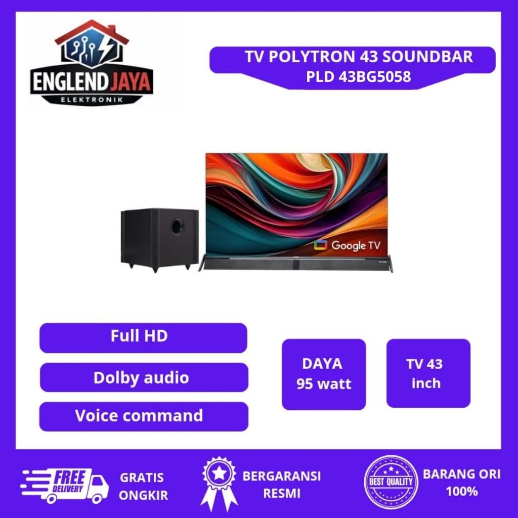 TV POLYTRON SOUNDBAR 43 INCH - PLD43BG5058