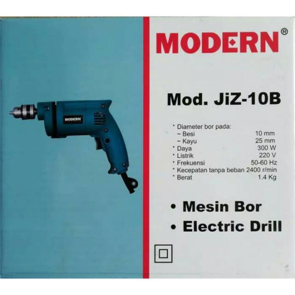 Mesin BOR MODERN JIZ-10B bor listrik 10mm