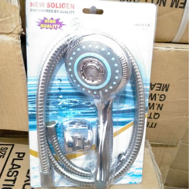 Hand Shower Soligen Chrome Tipe 150 Mandi Bulat Kepala Besar A150 Hand shower soligen shower mandi b