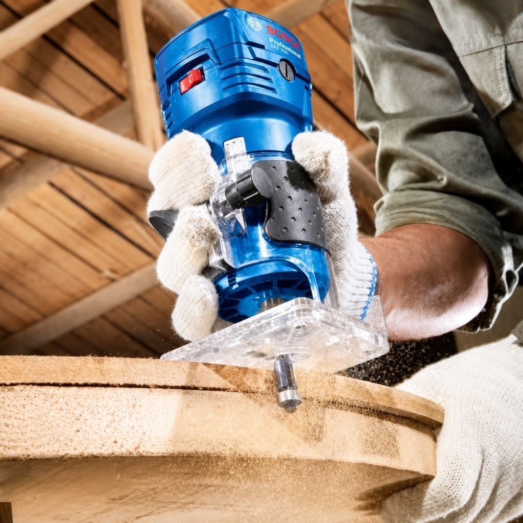Bosch GKF 550 Router Profil Kayu Mesin Profil Router Genggam Bosch GKF 550