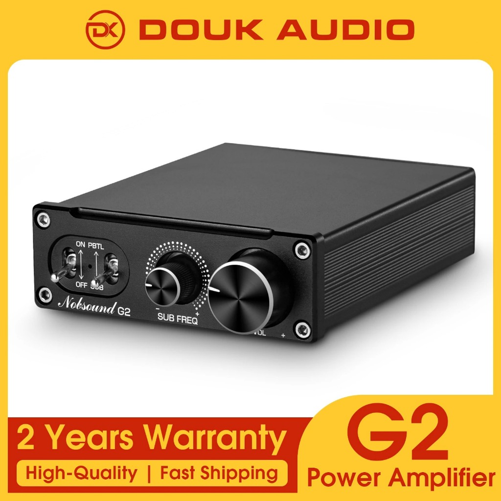 Douk Audio Hi-Fi G2 Subwoofer / Full-Frequency Mono Channel  Mini Bass Audio Amp Digital Power Ampli