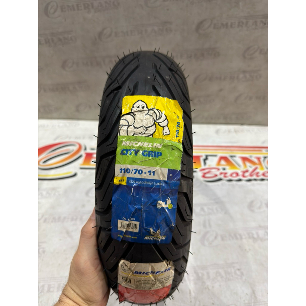 [OBRAL] BAN LUAR MICHELIN CITY GRIP UKURAN 110/70-11 BISA UNTUK VESPA BAN BARU STOK LAMA