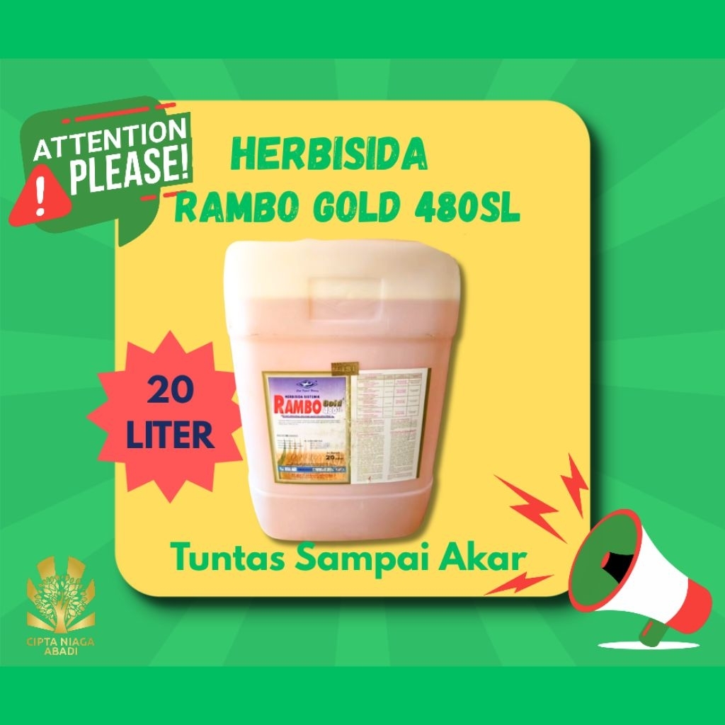 Herbisida Sistemik RAMBO GOLD 480 SL, 20 Liter