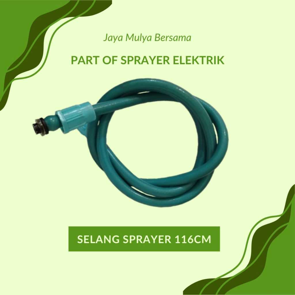 SELANG SEMPROTAN SPRAYER ELEKTRIK HITAM/TOSCA DOUBLE DRAT SELANG 120CM