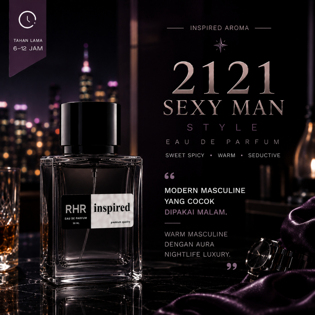 RHR 2121 Sexy Men Style | Parfum Cowok Warm Sexy Gentlemen Tahan Lama