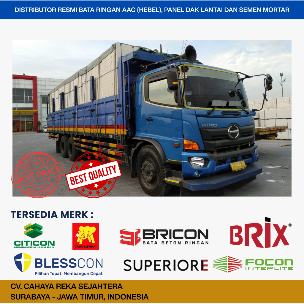 Grand Elephant Bata Ringan AAC Hebel - DP Tanda Jadi Area Surabaya Sidoarjo Gresik