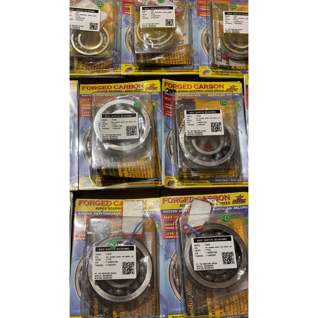 BEARING KRUK AS FIZ R 6205 16K RPM FORGED CARBON High Performance Racing Bearing