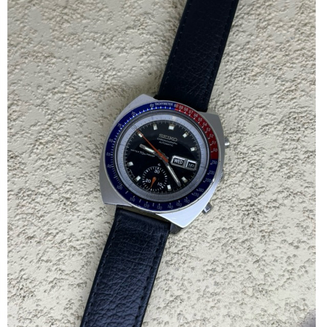 Arloji Jam tangan Seiko Pogue 6139 6002 Chrono Second Preloved