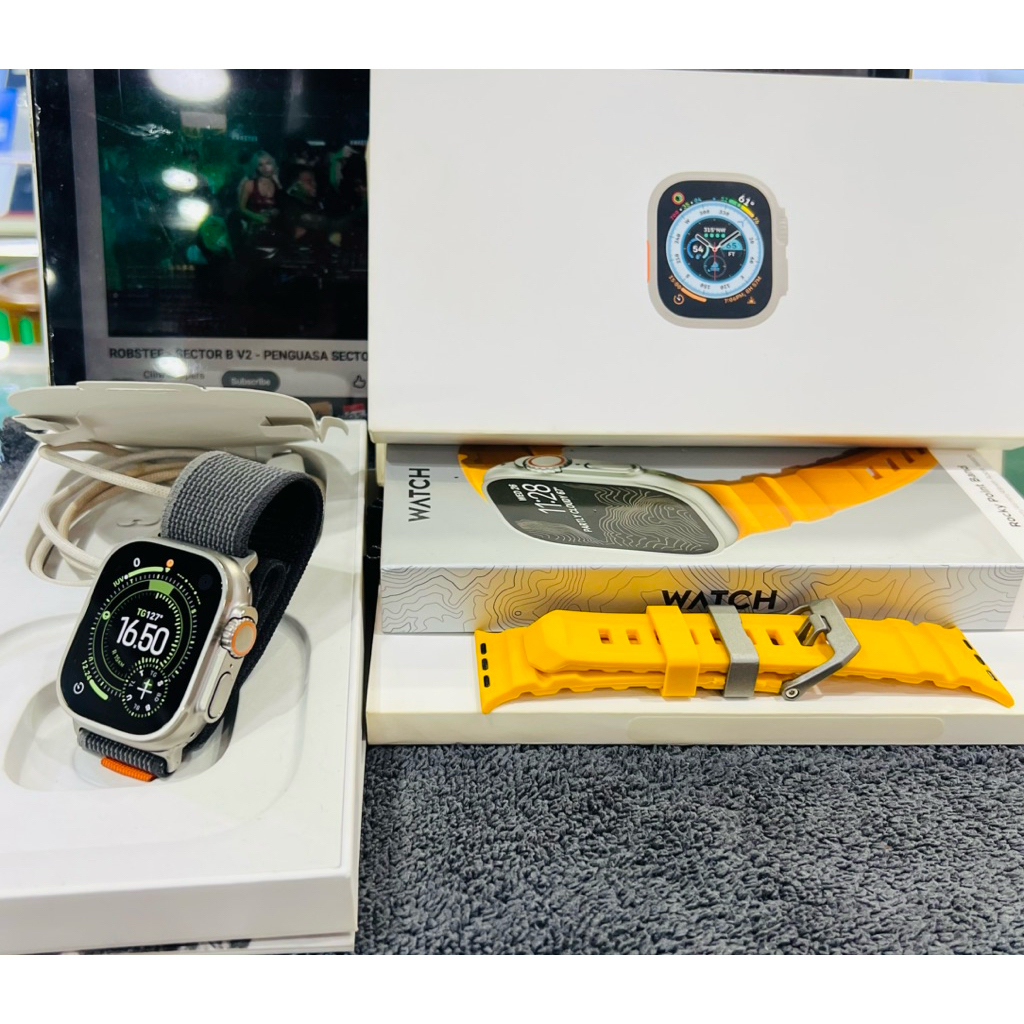 iwatch ultra 49mm gps cell resmi ibox kelengkapan fullset original