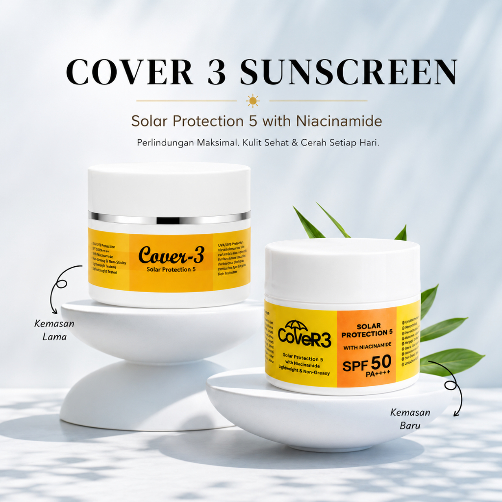 cover 3 Sunscreen whitening spf 50