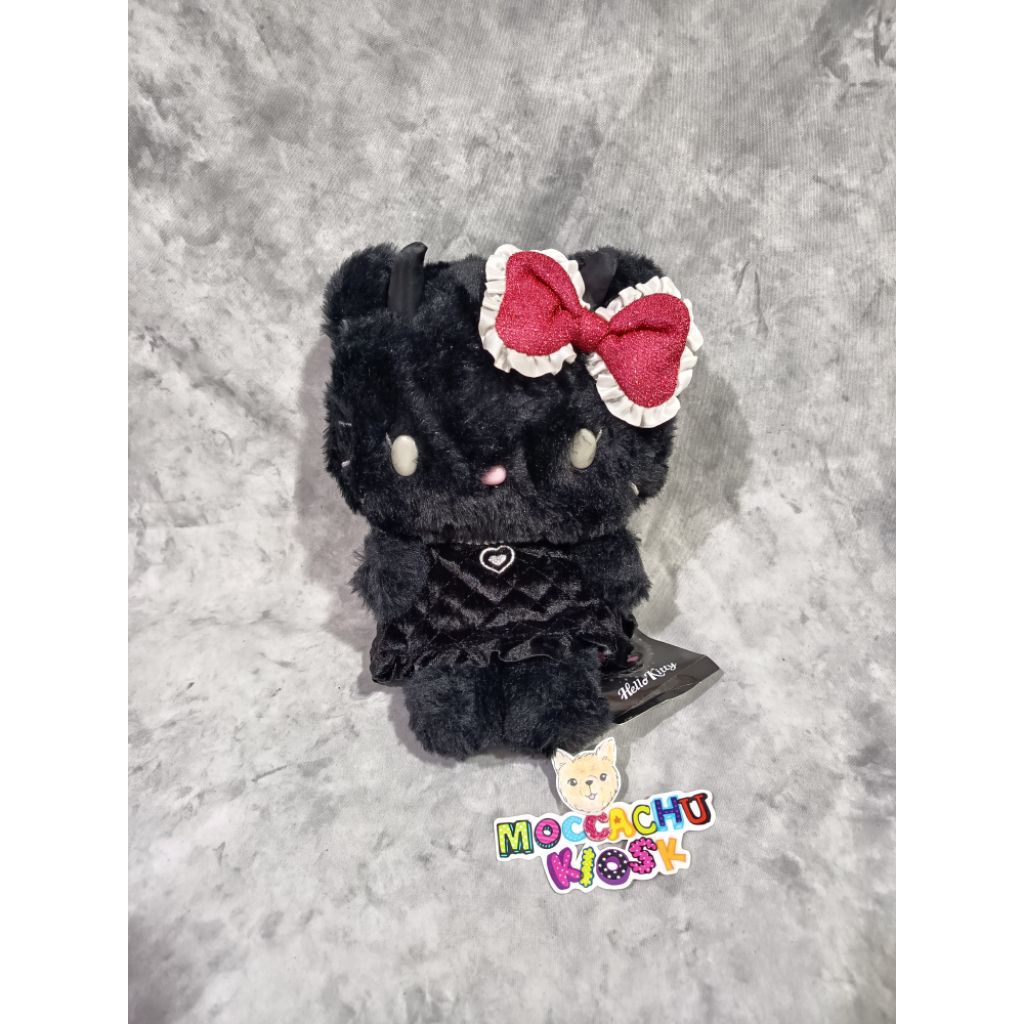 boneka Sanrio Hello Kitty devil / boneka hello kitty hitam / boneka sanrio hello kitty Halloween