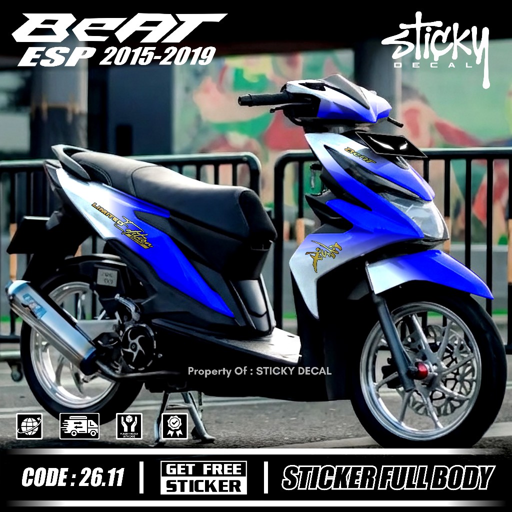 Terbaru Decal Sticker Full Body Beat Esp Beat Street Tahun 2016 2017 2018 2019 Sticker Beat Esp Limi