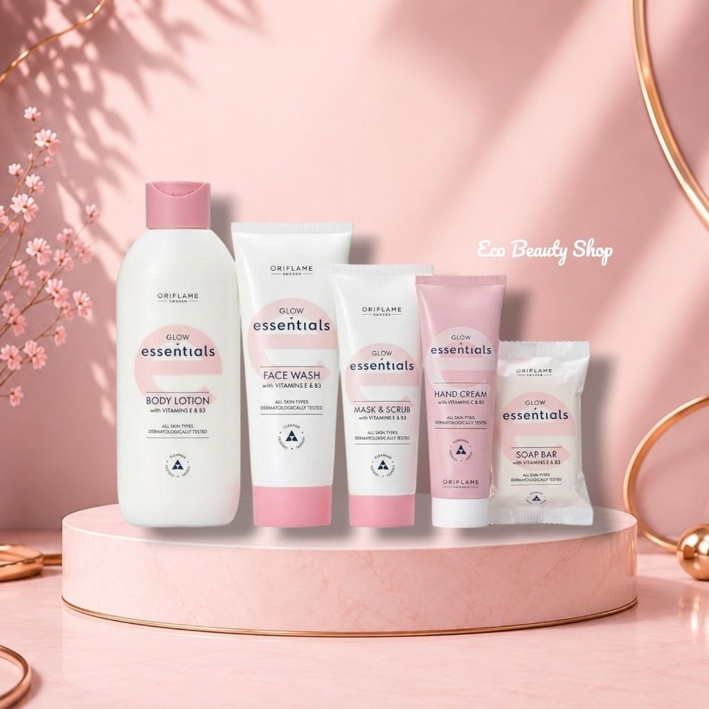 Glow Essentials Face Wash - Face Cream / Glow Essentials Body Lotion