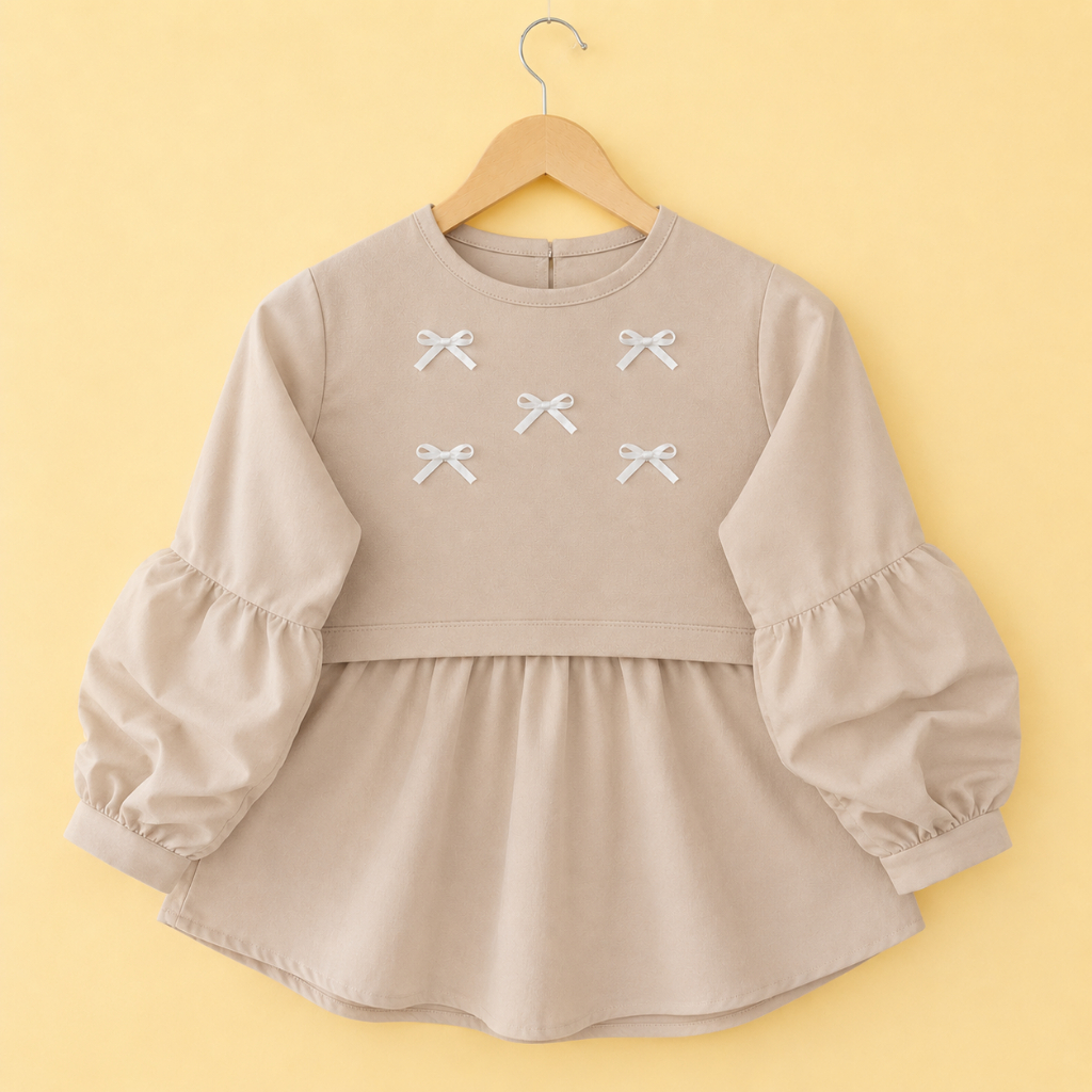 Atasan Blouse Anak Perempuan || Baju Anak Perempuan Blouse Motif Vita Bahan Crinkle 3-12 Tahun