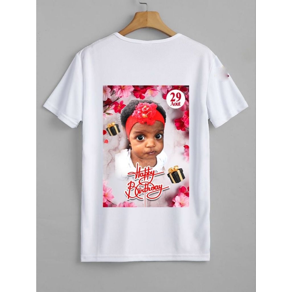 KAOS ANAK CETAK FOTO SENDIRI BAJU SABLON PHOTO GAMBAR