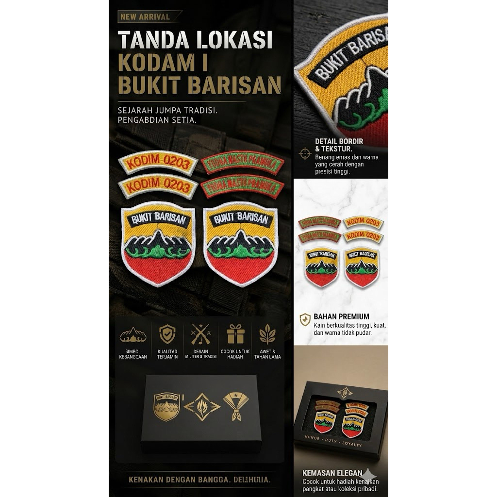TANDA LOKASI KODAM I/BUKIT BARISAN & YUDHA WASTU PRAMUKA