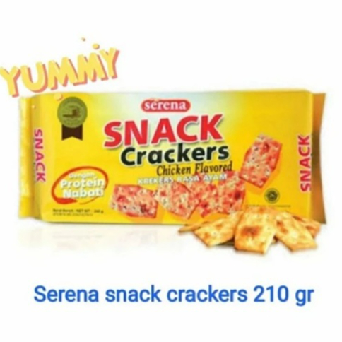 BISKUIT KREKERS NISSIN SERENA SNACK CRACKERS CHICKEN FLAVOR RASA AYAM 210 GR