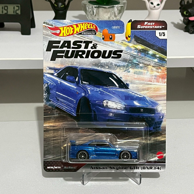 Hotwheels Fast Furious Nissan Skyline R34 Superstar Blue
