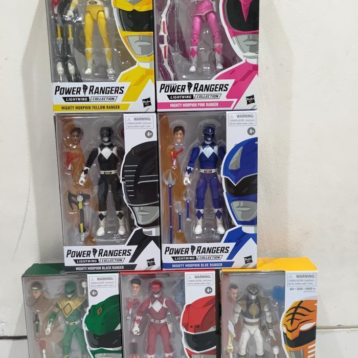paket Shf Hasbro Power Rangers Lightning Collection,set 7 power ranger