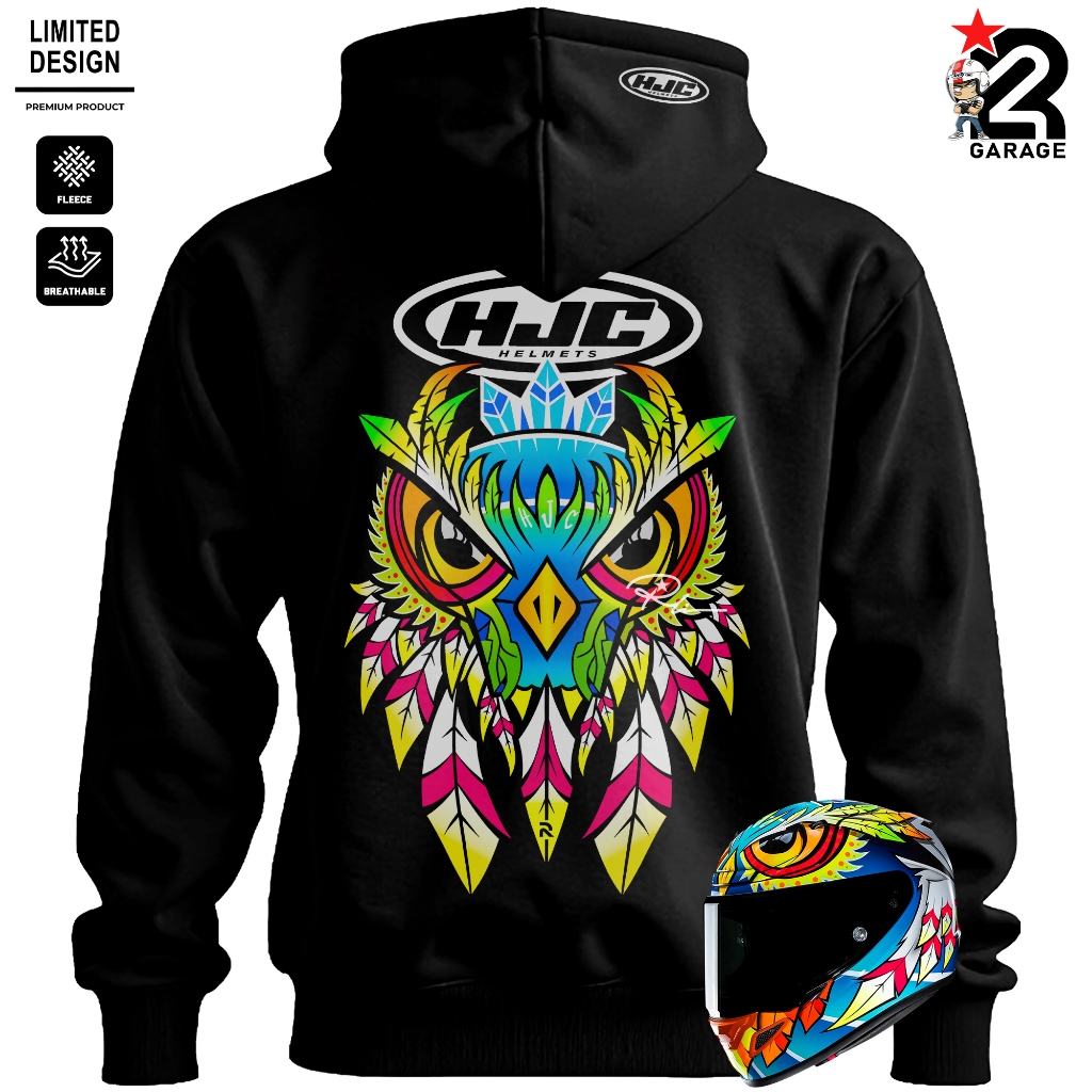 RACELINE | Hoodie Premium Pria Wanita Bahan CVC Fleece Jaket Tebal Sweater Motor Pakaian Unisex Stre