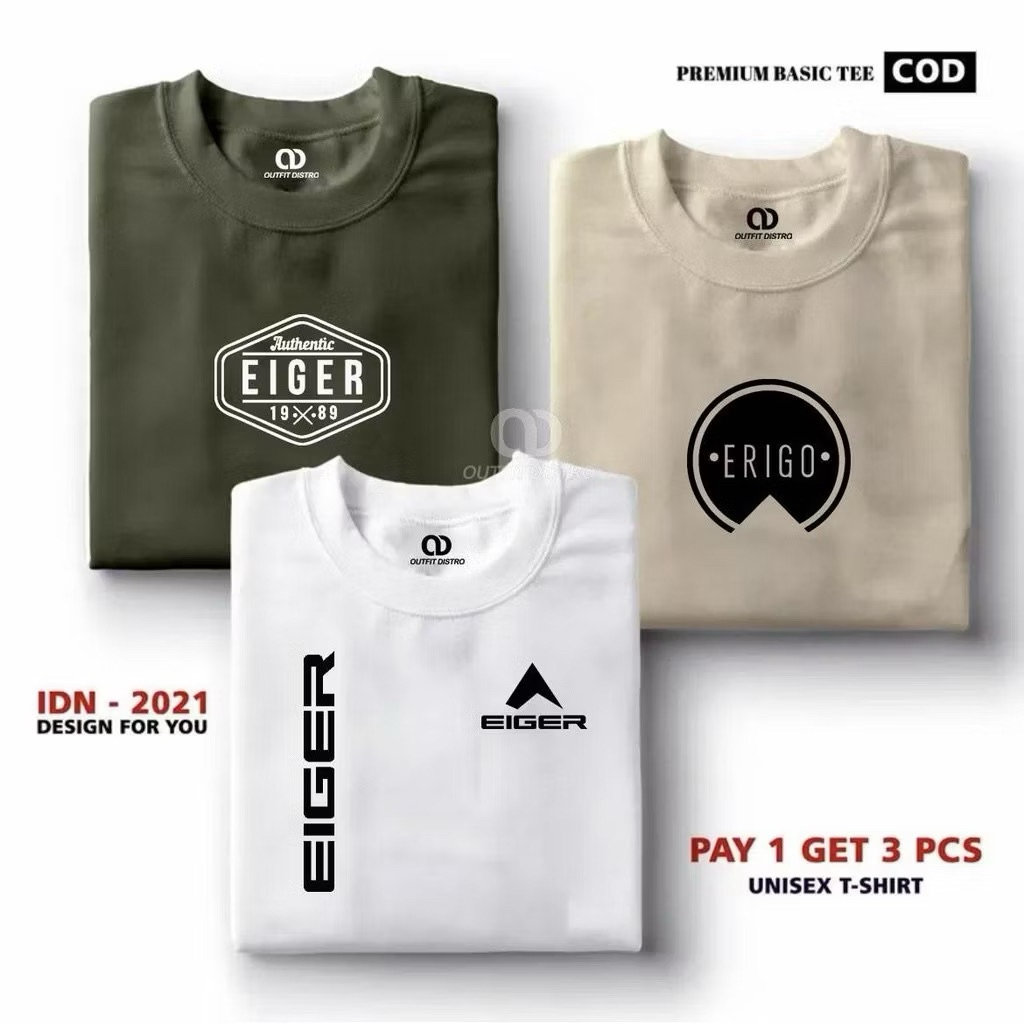 BUY 1 GET 3 PCS / KAOS DISTRO PRIA KEKINIAN / KAOS DISTRO PREMIUM /KAOS DISTRO 100 RB DAPET 3/ KAOS 