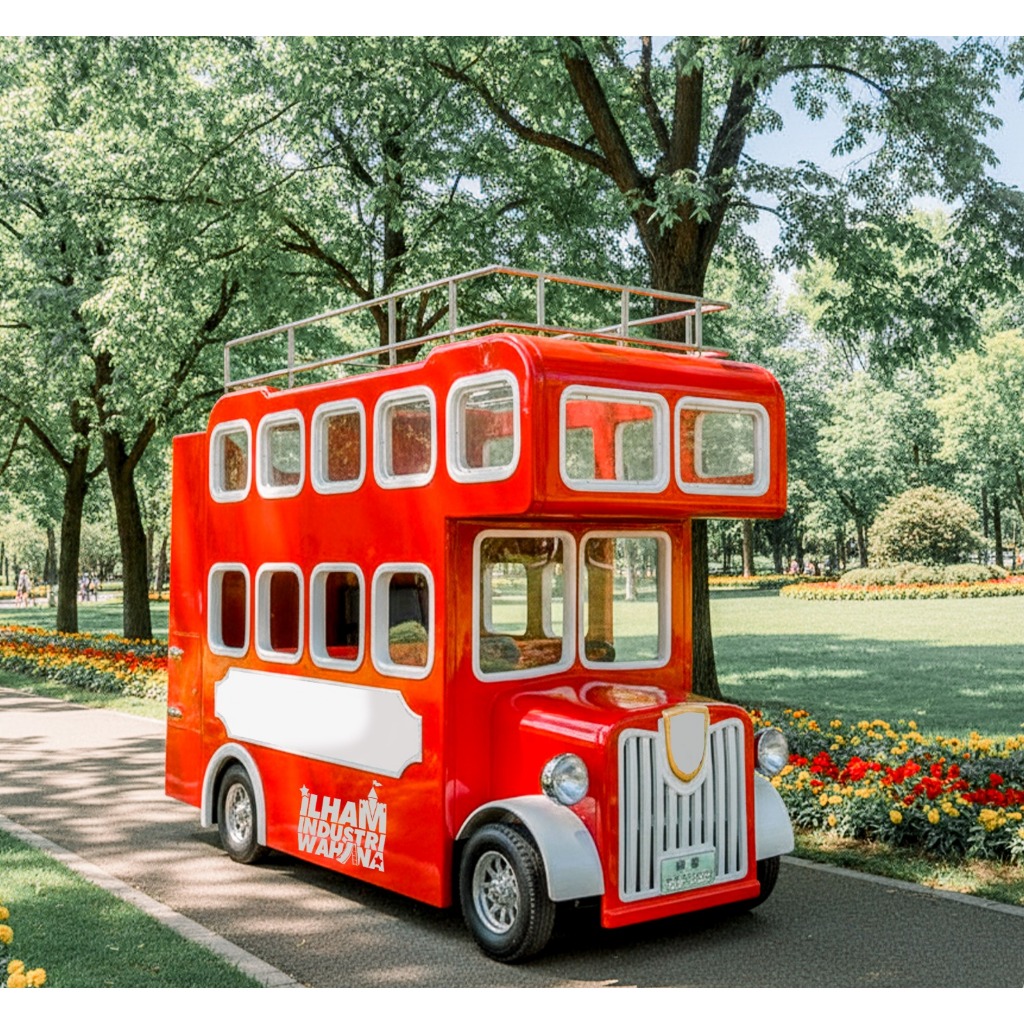 bus tingkat dobel deker kereta mini wisata murah
