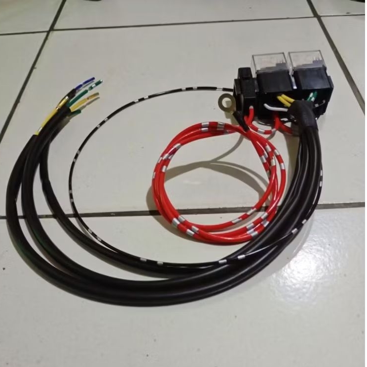 Relay Set BILED RELAY BILED 12v 80A Kabel Set Relay BILED Control Positif