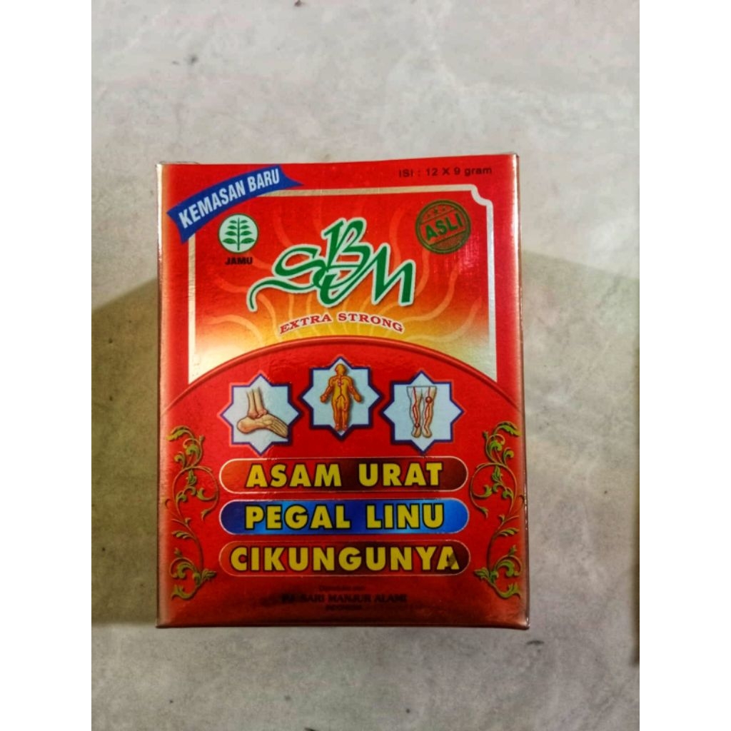 Jamu SBM Serbuk Asam urat isi 12bks Original