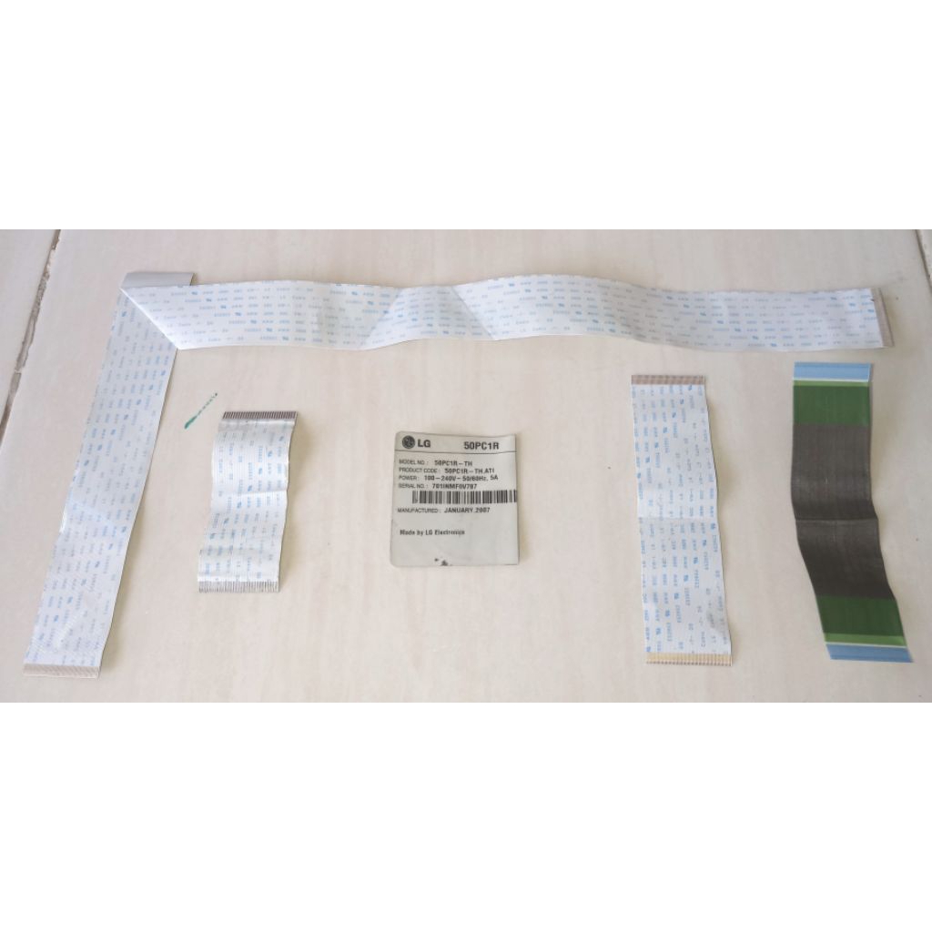 1 Paket(Fleksibel Panjang ±60Pin dan LVDS ±60Pin & ±30Pin) TV LG Plasma seri 50PC1R-TH
