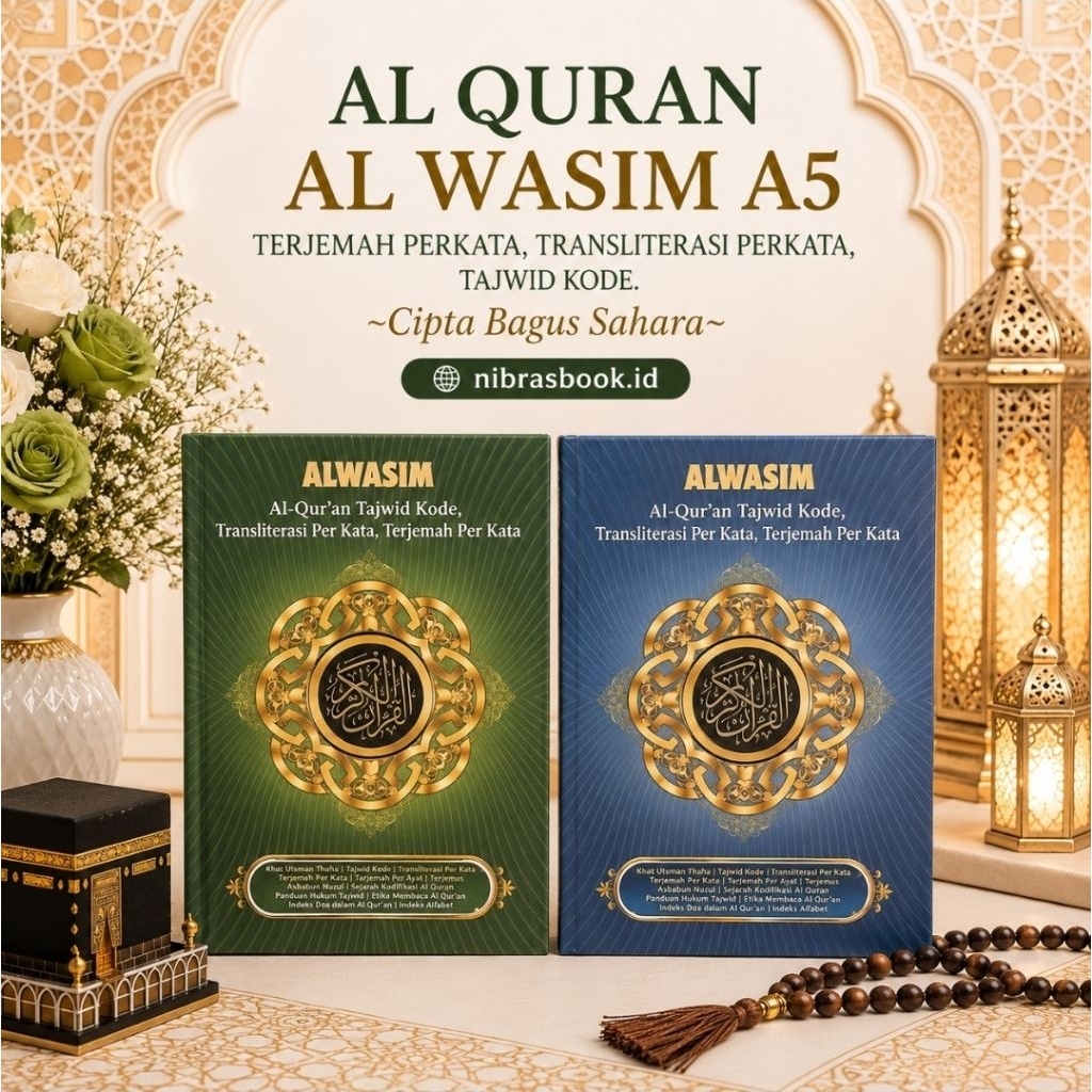 Al-Quran Terjemah Tajwid Perkata Al-Wasim Al-Quran Kecil |Ukuran A5| Transliterasi|Hard Cover