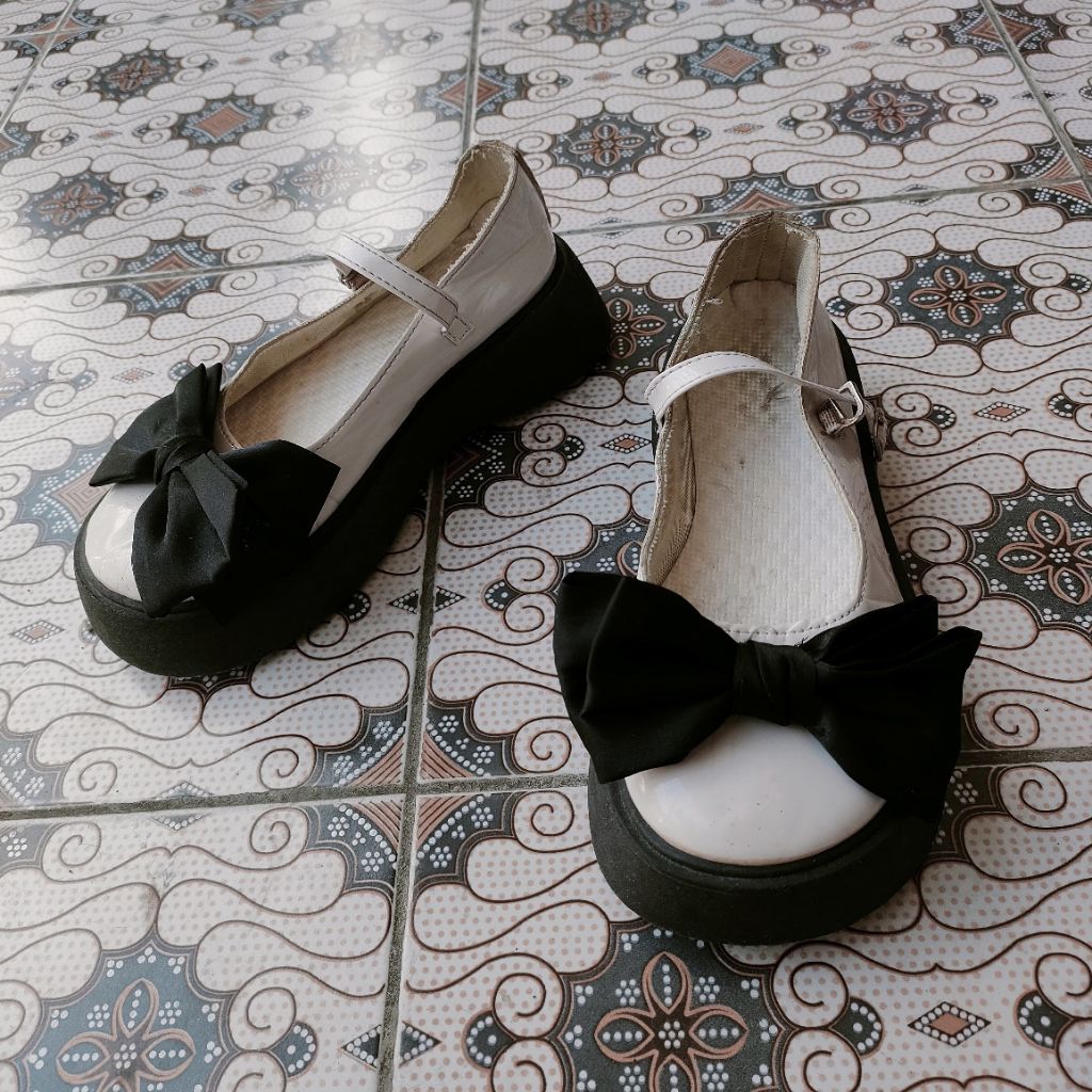 sepatu perempuan PL preloved sepatu lolita pink soft sepatu berpita sepatu platform sepatu cosplay s