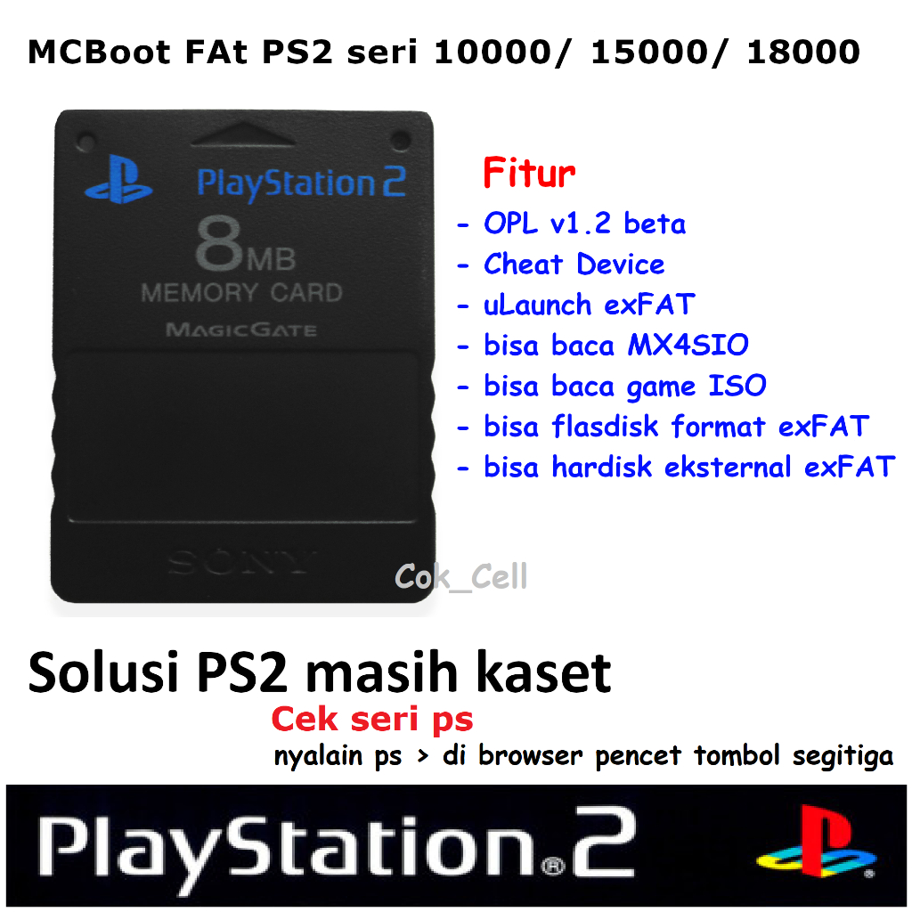 MCBoot FAT PS2 Seri 10000 / 15000 / 18000