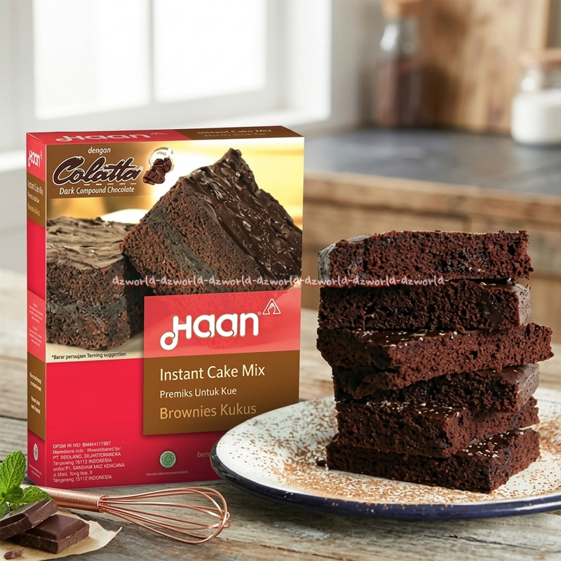 Haan Instant Cake Mix Premiks 475gr Untuk Kue Brownies Kukus Colatta Tepung Instan Premik Haans Memb