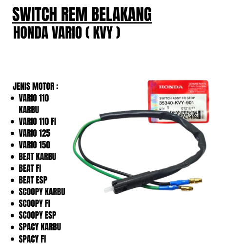 SWITCH REM BELAKANG KABEL BEAT KARBU KVY