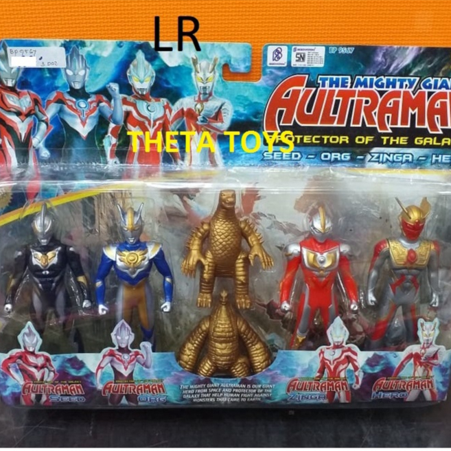 MAINAN FIGURE THE MIGHTY GIANT ULTRAMAN BP 9567 MAINAN ULTRAMAN DAN MONSTER SET MAINAN ANAK LAKI