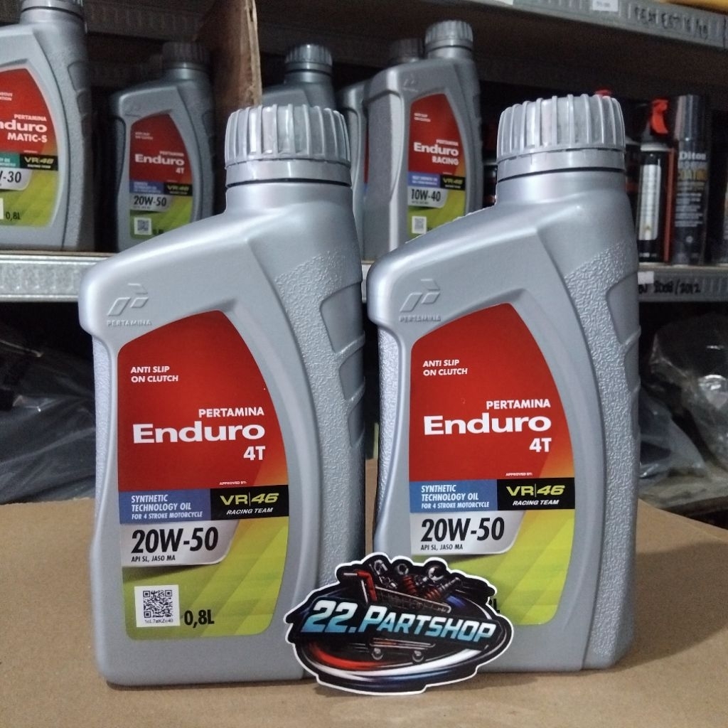 Oli Enduro 4T 20W-50 Oli Mesin ENDURO / Engine Oil 0.8L - Ideal for Racing Conditions